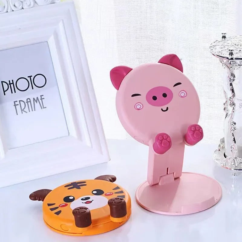 Support Téléphone Chat Mignon En Résine – Support Bureau Design Kitten Orange, Stable Et Décoratif