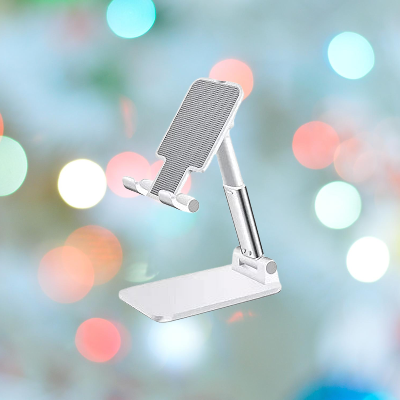 ⚙️ SUPPORT TELEPHONE BUREAU | DeskMobileHolder™ - Blanc