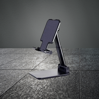⚙️ SUPPORT TELEPHONE BUREAU | DeskMobileHolder™ - Noir
