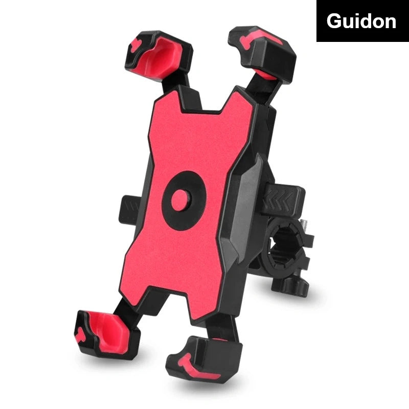 Support telephone velo - moto rouge pour guidon @ mobile de fou
