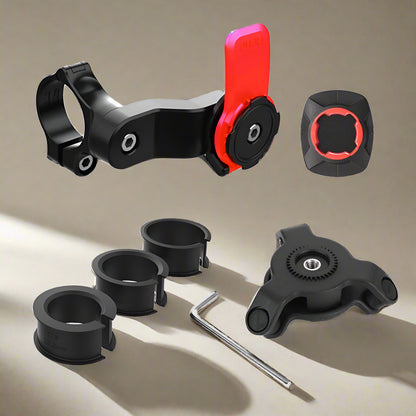 support telephone velo désassemblé avec amortisseur