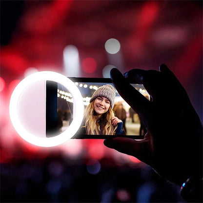 anneau lumineux sur mobile en appel vidéo @ mobile de fou !