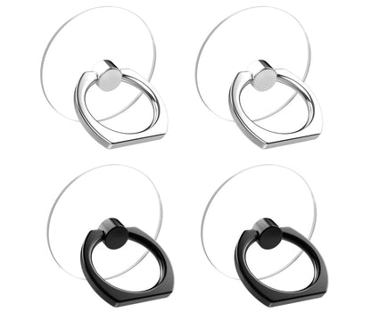 Support telephone IndexRing™ 2 argents et 2 noirs @ Mobile De Fou !