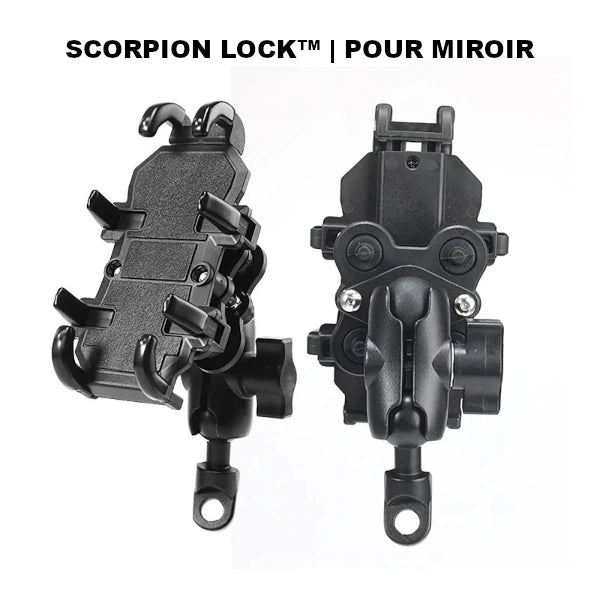 support telephone moto velo scorpionlock pour miroir @ mobile de fou