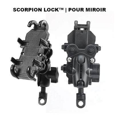 support telephone moto velo scorpionlock pour miroir @ mobile de fou