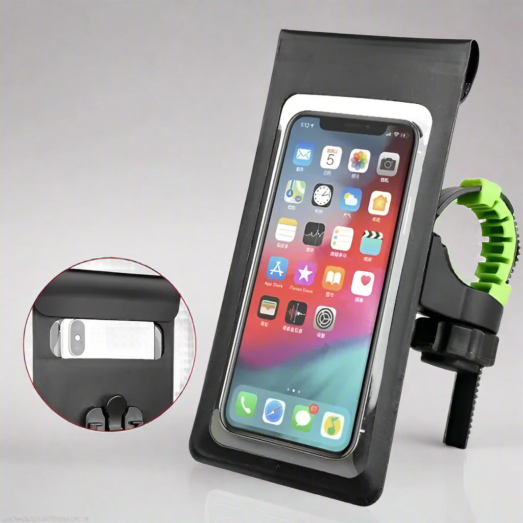 support telephone velo pocketseal étanche de couleur noir @ mobile de fou !