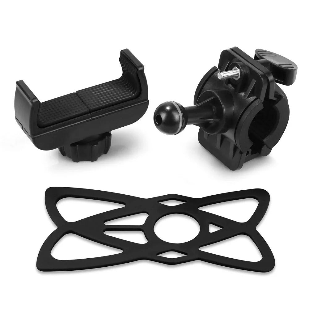 support téléphone vélo - moto ZenitGrip™ noir résistant et adaptable @ mobile de fou !