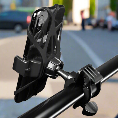 support de téléphone vélo - moto ZenitGrip™ sécuritaire et rotatif 360˚ @ mobile de fou !